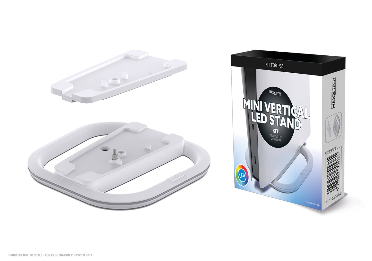 Maxx Tech Mini Vertical LED-stander til PS5
