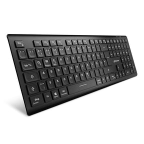 Sharkoon OfficePal K30W trådløst tastatur, sort, tysk layout