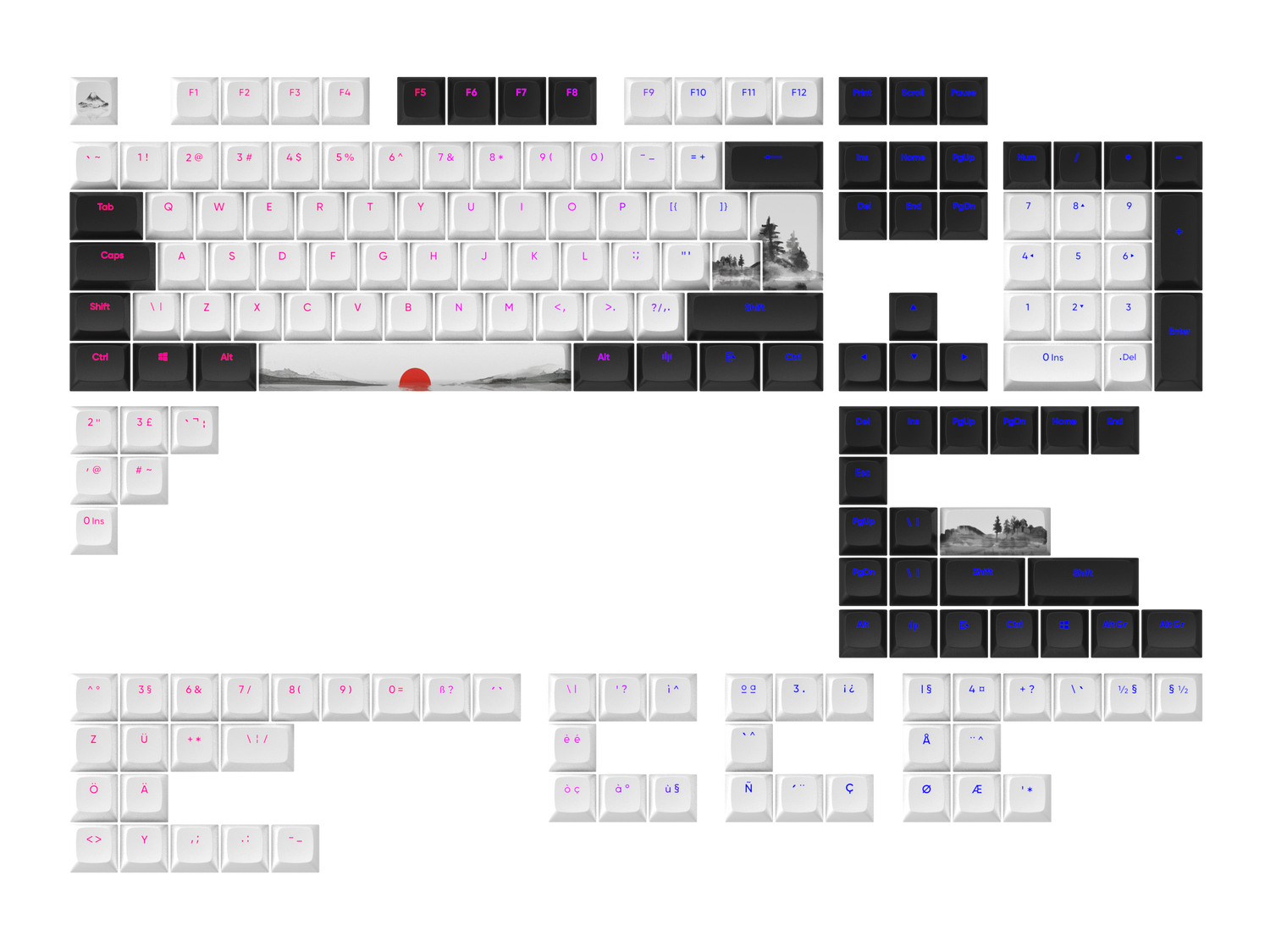 Dark Project - Keycaps sets - Fuji – Geekd
