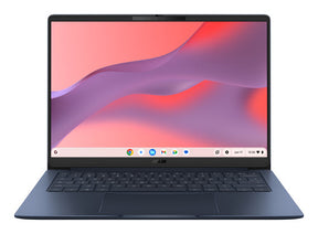 ASUS Chromebook CM14 CM1406CM4A-LY0051 – set forfra; tastaturlayout illustrativt