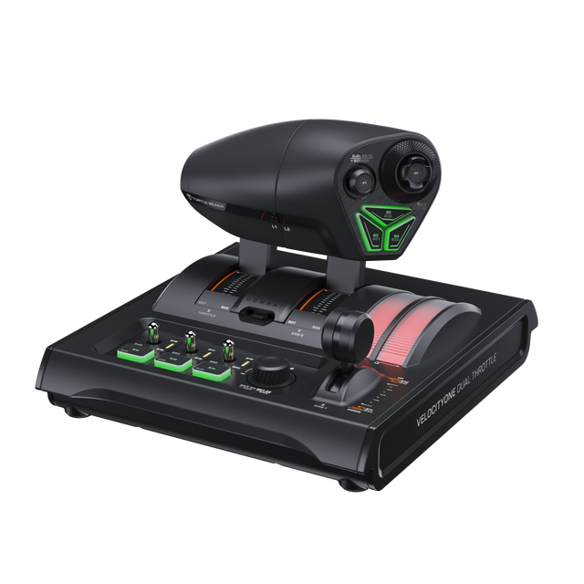 Turtle Beach VelocityOne Dual Throttle – flysimulator – Dual Throttle på mørk baggrund