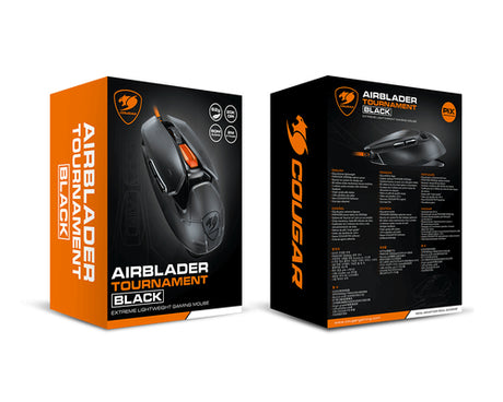 COUGAR AirBlader Tournament, USB, sort gamingmus – produktdetalje