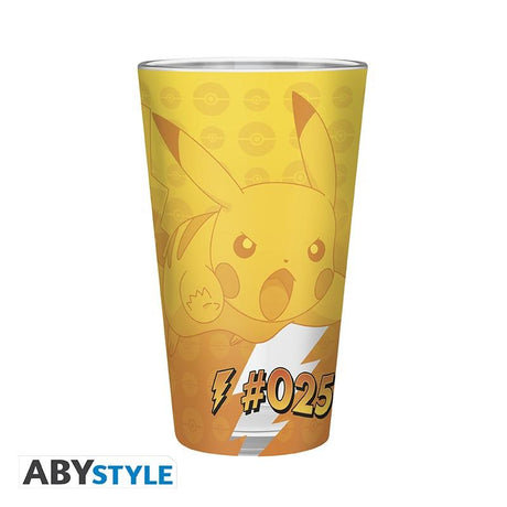 POKEMON Large Glass Premium - Pikachu foil - 400 ml Abysse