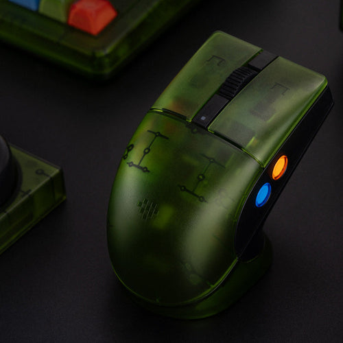 8BitDo Retro R8 Xbox Edition – trådløs PC-mus – Mus set oppefra