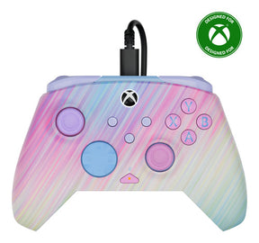 Turtle Beach Rematch Advanced Cotton Candy – Xbox/PC – Cotton Candy-controller med Xbox-logo