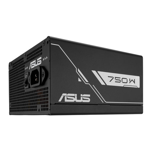 ASUS PRIME-750G – sidepanel og strømindgang