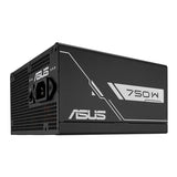 ASUS PRIME-750G – sidepanel og strømindgang