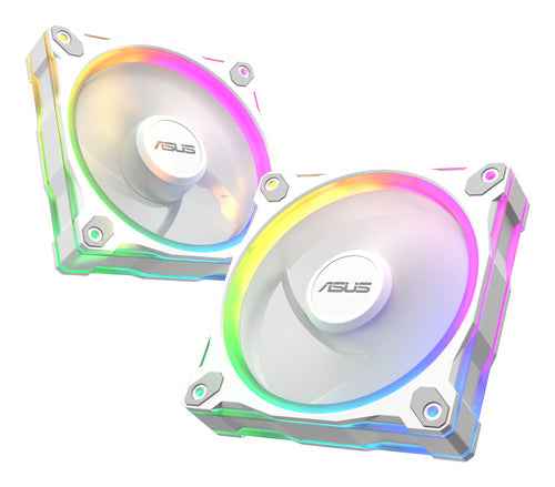 ASUS Prime MR120 ARGB Reverse Fan – kabinetblæser – Hvid – Reverse