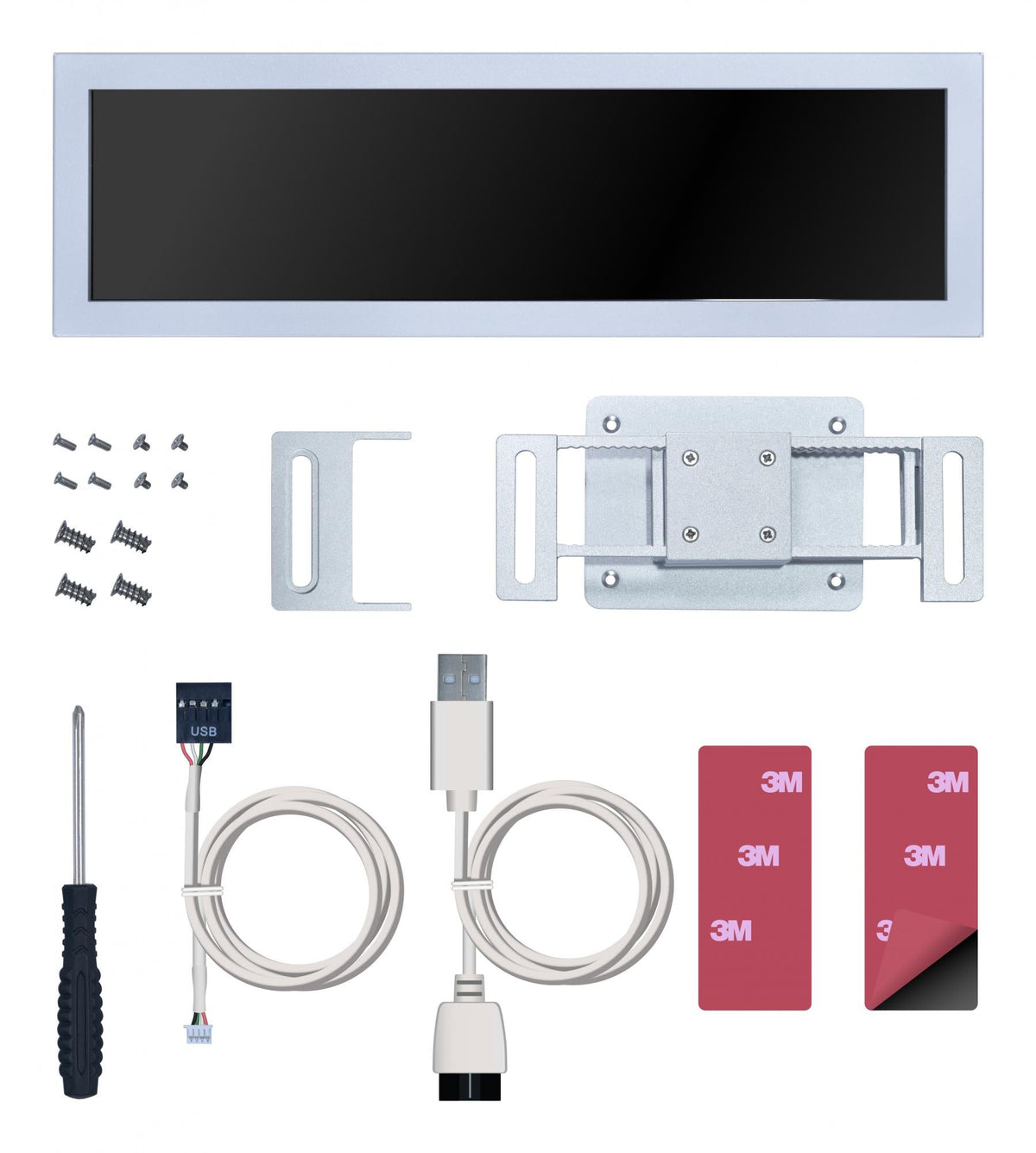 Lian Li 8.8" Universal Screen, White Lian Li