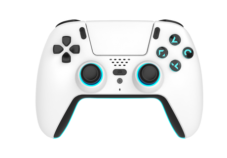 Freaks And Geeks - Wireless Bluetooth Controller for PS5- LED - White Freaks And Geeks