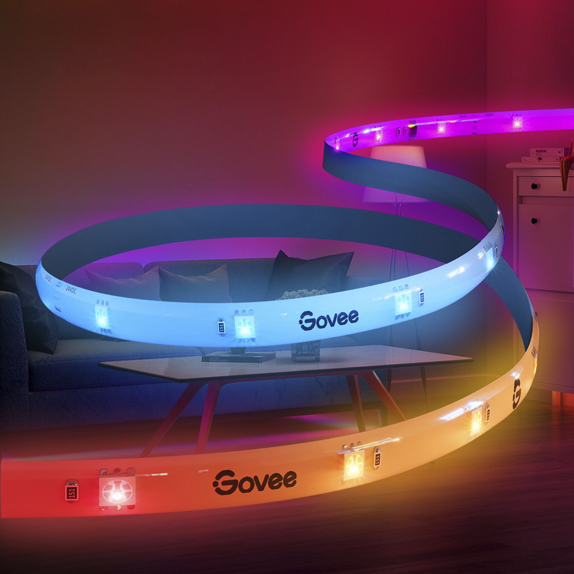 Govee Wi-Fi RGBIC LED Strip Lys