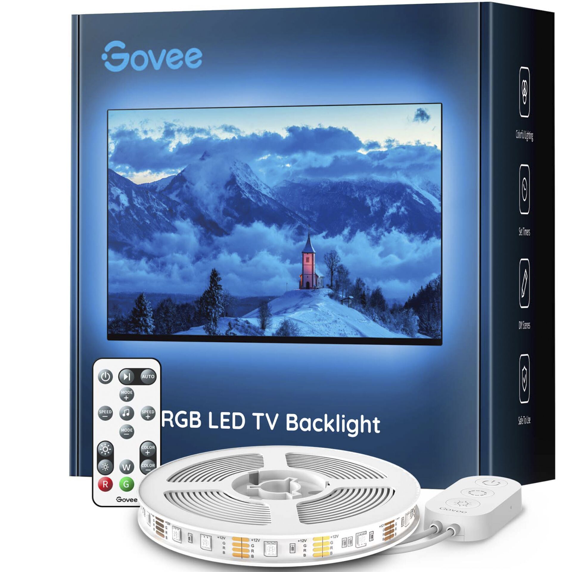 Govee RGB Bluetooth LED Backlight til 46" - 60" TV