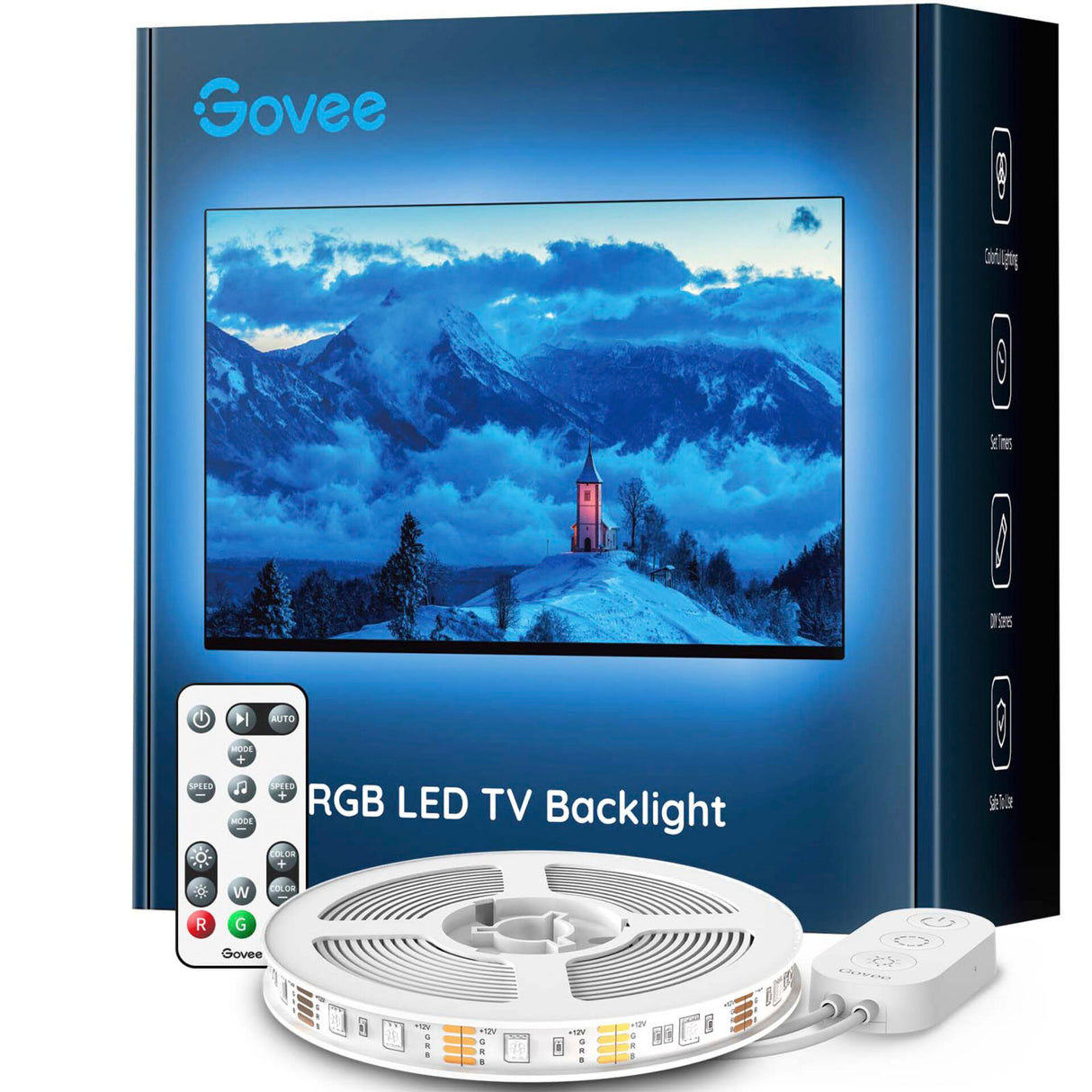 Govee RGB Bluetooth LED Backlight til 46" - 60" TV