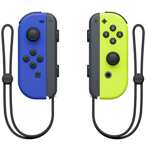 Nintendo Joy-Con par Blå/Neongul Nintendo Switch – Blå og neongul Joy-Con med remme