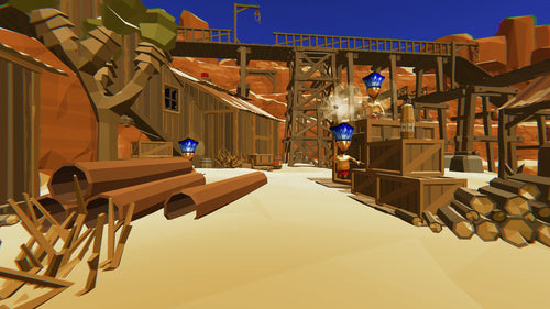 Wild West Shooter Game -Twin Wild West Shooter Revolvers Bundle (CIB)
