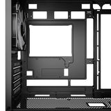 Sharkoon MK4W RGB Strip Black Mesh Front Tempered Glass ARGB Strip 4x 120mm Fans USB-C BTF Micro-ATX Gaming PC Case Sharkoon