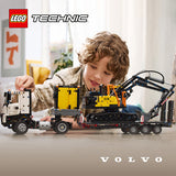 LEGO Technic 42175 Volvo FMX og EC230 – producentillustration af modellerne