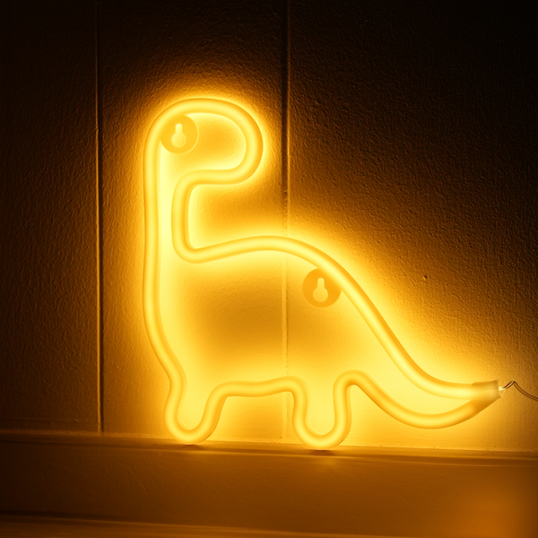 Dino Neon LED-lampa varmvit