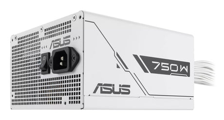 ASUS PRIME-750B-WHITE – strømindgang og sidepanel