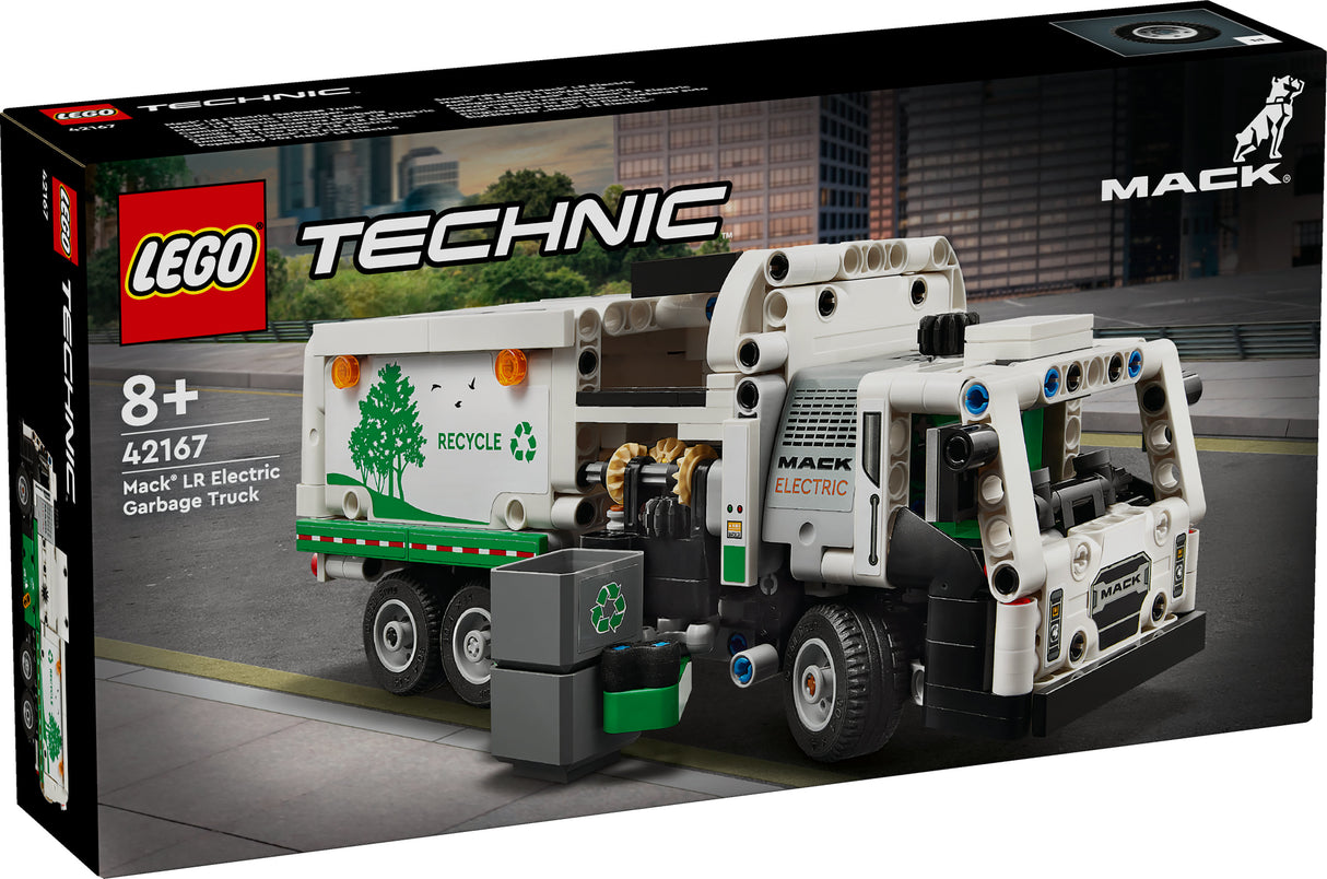 LEGO 42167 Technic Mack LR Electric Garbage Truck, construction toy LEGO