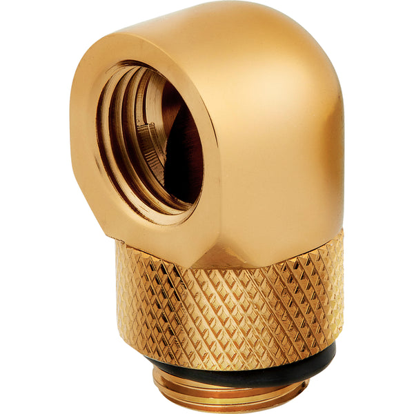 CORSAIR Hydro X Series 90° roterande adapter kylvätskesystemanpassning 2-pack guld