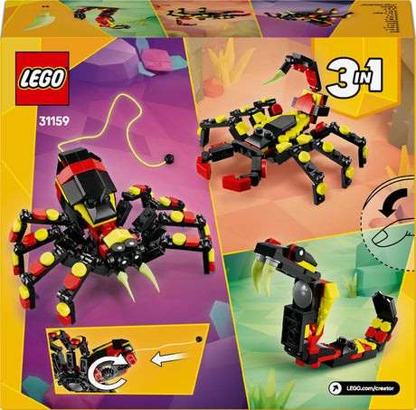 LEGO 31159 Creator 3-in-1 wild animals: surprise spider