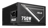 Siden af ASUS 750W-ATS Gold med 750 W-mærkning