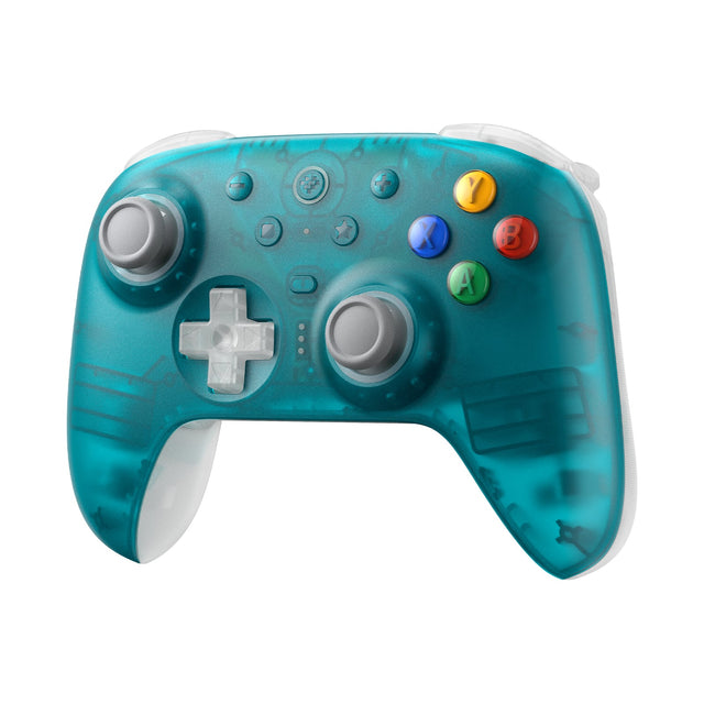 8BitDo Ultimate 2 Wireless 2.4G – Controller – Clear Blue – Clear Blue-controller skråt forfra
