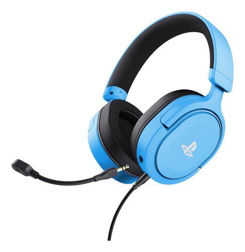Trust GXT 498B Forta – blåt gamingheadset til PS5 og PS4 – forside