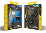 Steelplay Dual Play & Charge – 3 m kabel til PS4-controllere – pakkeoversigt