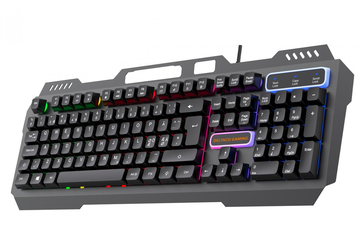 DK130 Membrane Gaming keyboard with Rainbow backlight deltaco_gaming