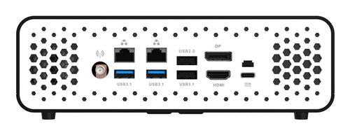 Zotac ZBOX CI669 Nano – bagside og porte