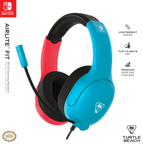 Turtle Beach Airlite Fit Headset Neon Blue & Red