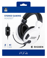 ﻿Playstation 4 HW Bigben Stereo Gaming Headset v3 (White)