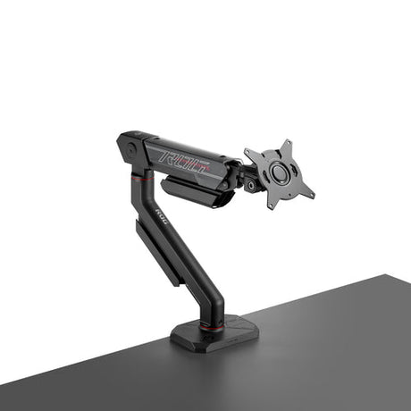ASUS ROG Ergo AAS01R skærmarm – skrå visning af arm og bordfæste