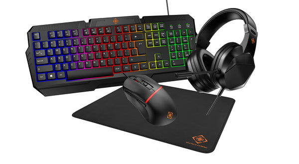 Deltaco Gaming GAM-174-US 4-i-1-gamingsæt – US-layout