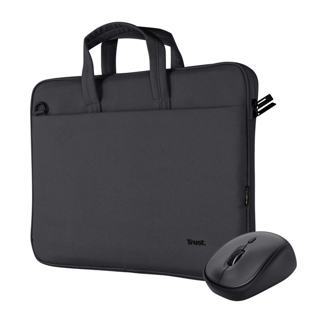 TRUST BOLOGNA BAG AND MOUSE SET - BLACK TRUST
