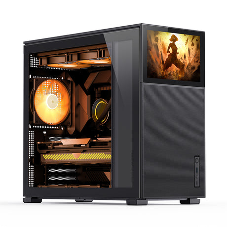 Jonsbo D41 MESH Screen ATX Case, Tempered Glass - black Jonsbo