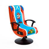X-ROCKER: Super Mario 2.1 Audio Pedestal Chair - Red/Blue X-Rocker