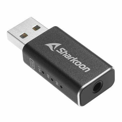 Sort Sharkoon Gaming DAC Pro S med USB-stik og 3,5 mm headsetport