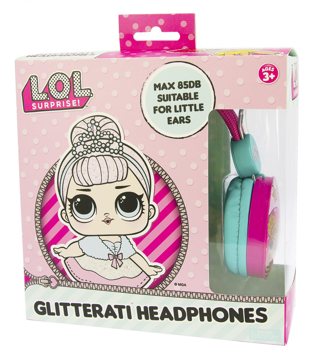 L.O.L. Surprise! Glitterati Pink Kids Core Headphones OTL