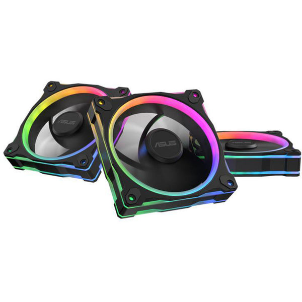 ASUS Prime MR120 ARGB – 120 mm kabinetblæsere – 3-pak – Sort