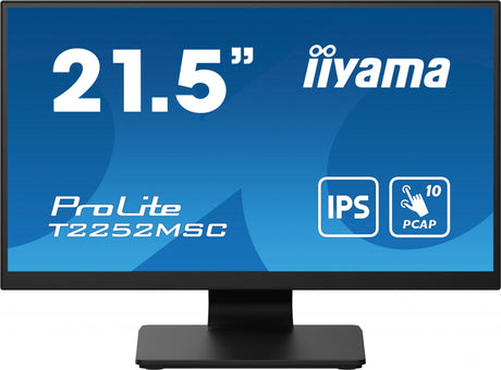 iiyama ProLite T2252MSC-B2 22 1920 x 1080 (Full HD) HDMI DisplayPort 60Hz Iiyama