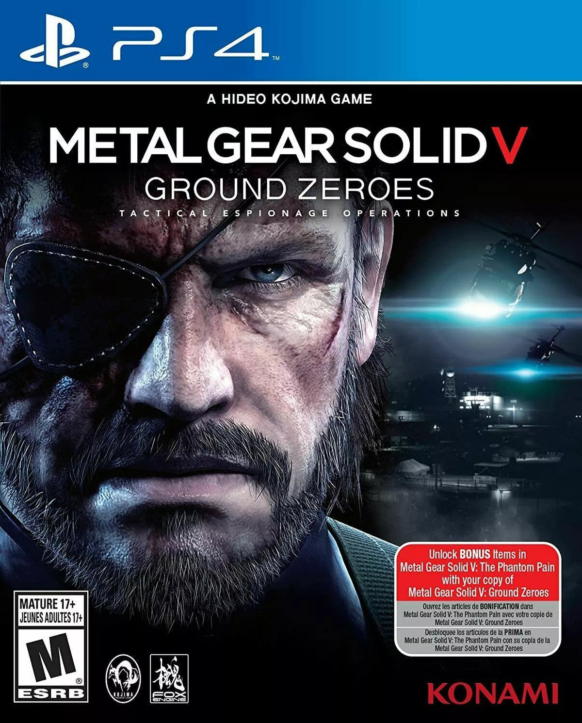Metal Gear Solid: Ground Zeroes (Import) – PlayStation 4 – spilomslag