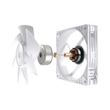 ASUS ProArt PF120 hvid – illustration af adskilt rotor og motor