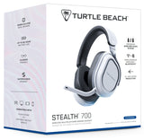 Turtle Beach Stealth 700 Gen 3 – PlayStation-headset, hvid – Emballage set skråt