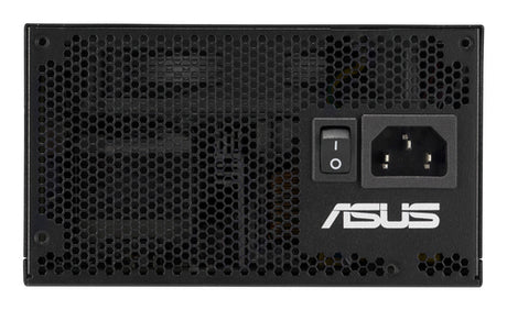 Strømindgang og tænd-slukknap på ASUS 750W-ATS Gold