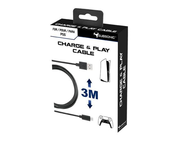 Subsonic Charge PS5, X BOX series, Switch 3 meter