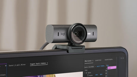 Logitech - MX Brio Ultra HD 4K Collaboration and Streaming Webcam - Graphite