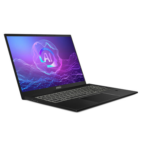 MSI Summit A16 AI+ A3HMTG-035 – åben computer fra modsatte vinkel